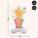 Rainbow Colour Theme Birthday Banner Balloon Candle Party Decoration