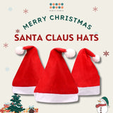 Christmas Hat Xmas Santa Hat for Unisex Adults Child Pets for Christmas Party Accessories