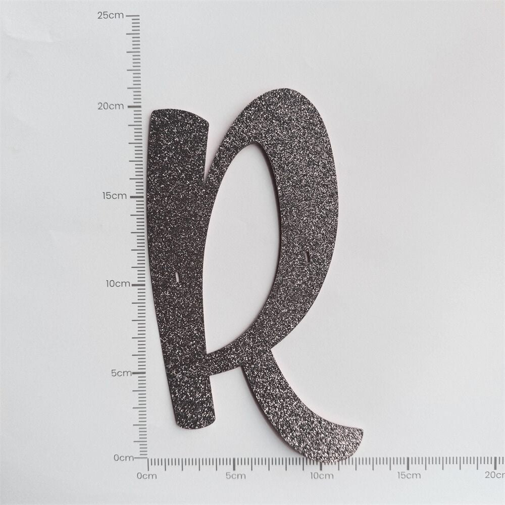 [SG Instock[ Customised Cursive Banner Glitter Black Script Font Custom Banner Happy Birthday Banner