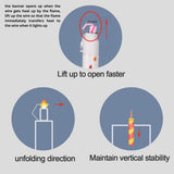 [SG Seller] -  Surprise Pop Up Banner Candle for birthday cake decoration