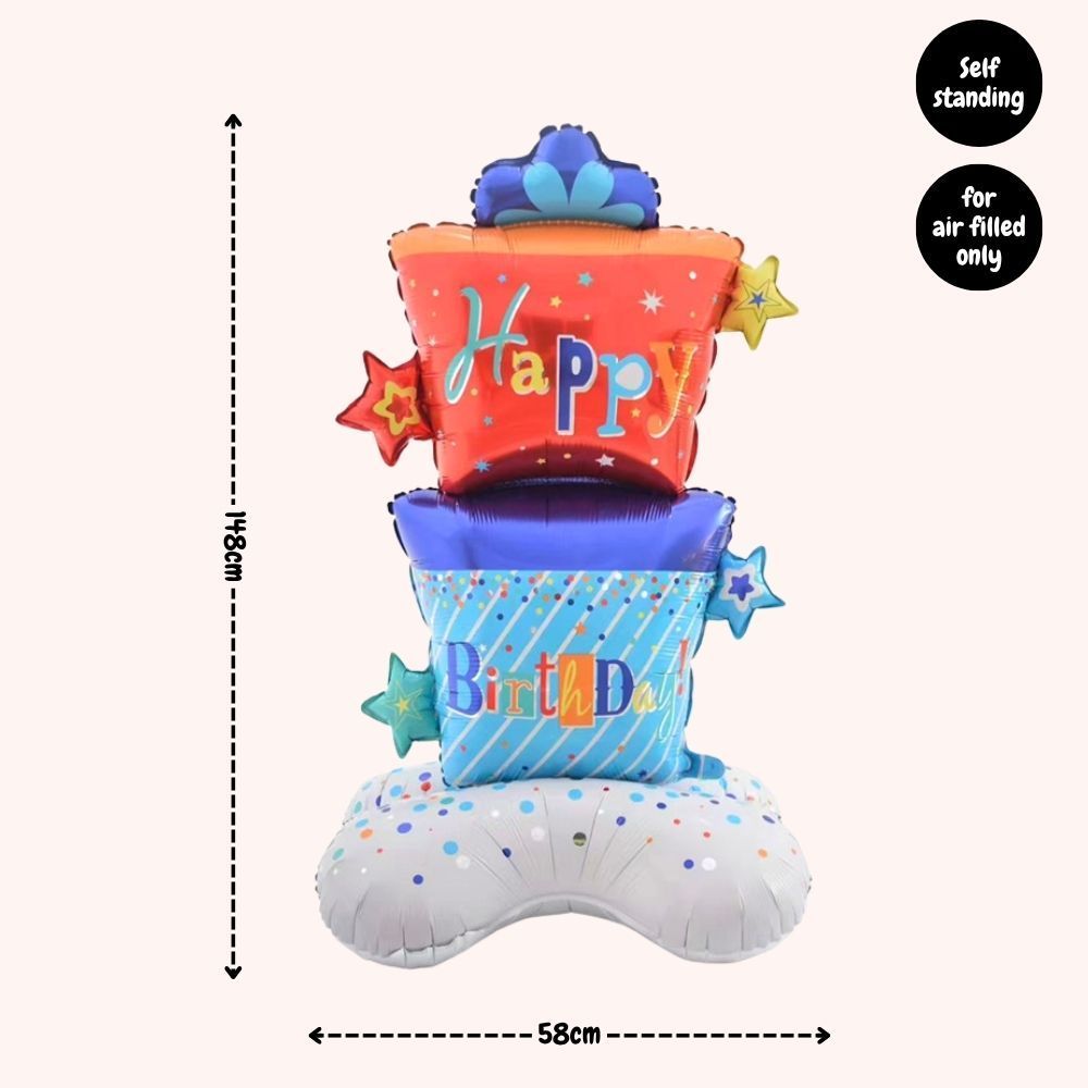 Rainbow Colour Theme Birthday Banner Balloon Candle Party Decoration