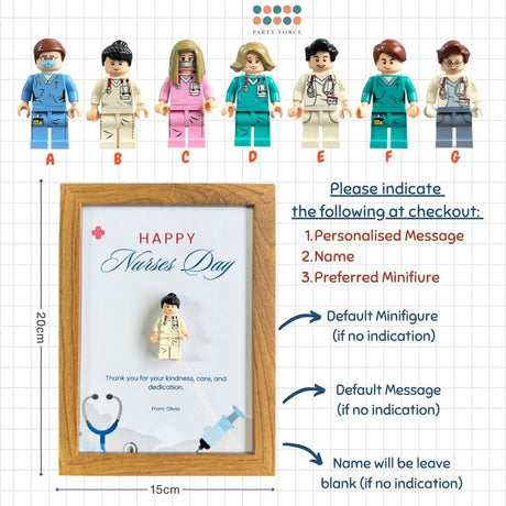 [SG Instock] Happy Nurses Day Flower Gift Banner  Cake Topper Decoration