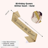 [SG Instock] Birthday Sash Birthday Crown Tiara Birthday King Queen Girl Boy Birthday Decoration
