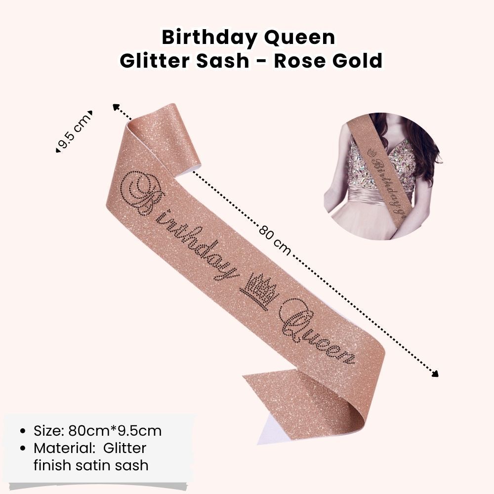 [SG Instock] Birthday Sash Birthday Crown Tiara Birthday King Queen Girl Boy Birthday Decoration