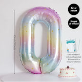 Rainbow Colour Theme Birthday Banner Balloon Candle Party Decoration