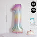 Rainbow Colour Theme Birthday Banner Balloon Candle Party Decoration