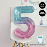 Rainbow Colour Theme Birthday Banner Balloon Candle Party Decoration