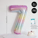 Rainbow Colour Theme Birthday Banner Balloon Candle Party Decoration