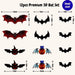 Halloween 3D Bat & Spider Wall Stickers