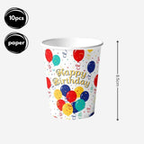 Rainbow Colour Theme Birthday Banner Balloon Candle Party Decoration
