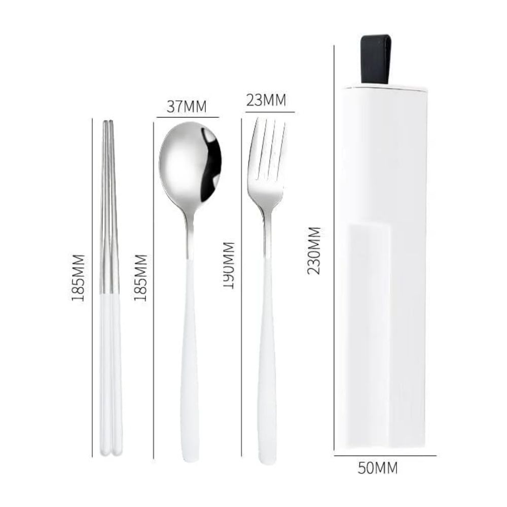 Customised Cutlery set Stainless Steel Portable Cutlery Set Wheat Straw Cutlery
