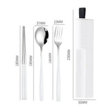 Customised Cutlery set Stainless Steel Portable Cutlery Set Wheat Straw Cutlery