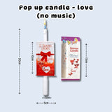 [SG Seller] -  Surprise Pop Up Banner Candle for birthday cake decoration