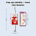 [SG Seller] -  Surprise Pop Up Banner Candle for birthday cake decoration