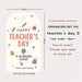 Teacher's Day Gift Card Gift Tag Sticker
