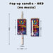 [SG Seller] -  Surprise Pop Up Banner Candle for birthday cake decoration