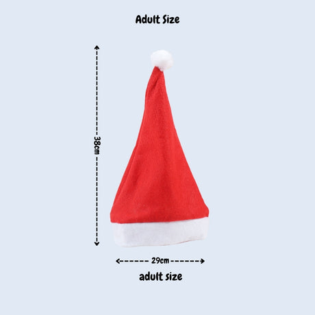 Christmas Hat Xmas Santa Hat for Unisex Adults Child Pets for Christmas Party Accessories