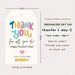 Teacher's Day Gift Card Gift Tag Sticker