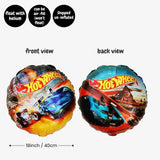 Personalised Hot Wheels Racing Theme Birthday Party Balloon Banner Decoration