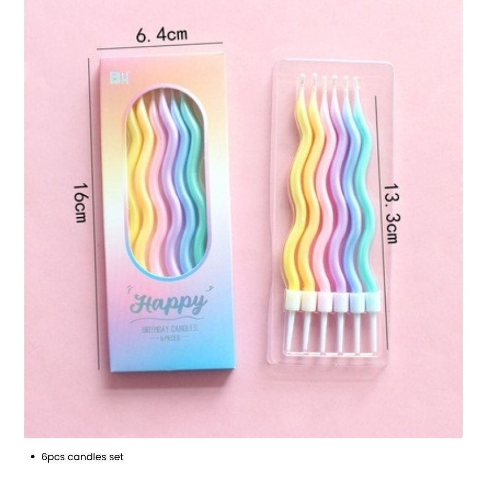[SG Seller] - Pastel Color Theme Birthday Banner Balloon Candle Party Decoration