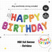 Rainbow Colour Theme Birthday Banner Balloon Candle Party Decoration