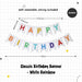 Rainbow Colour Theme Birthday Banner Balloon Candle Party Decoration