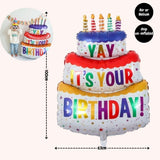 Rainbow Colour Theme Birthday Banner Balloon Candle Party Decoration
