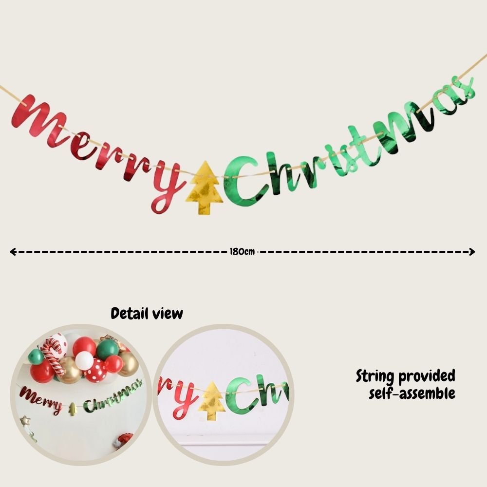 Christmas Banner balloon Decoration Backdrop Stacking display box Photo props