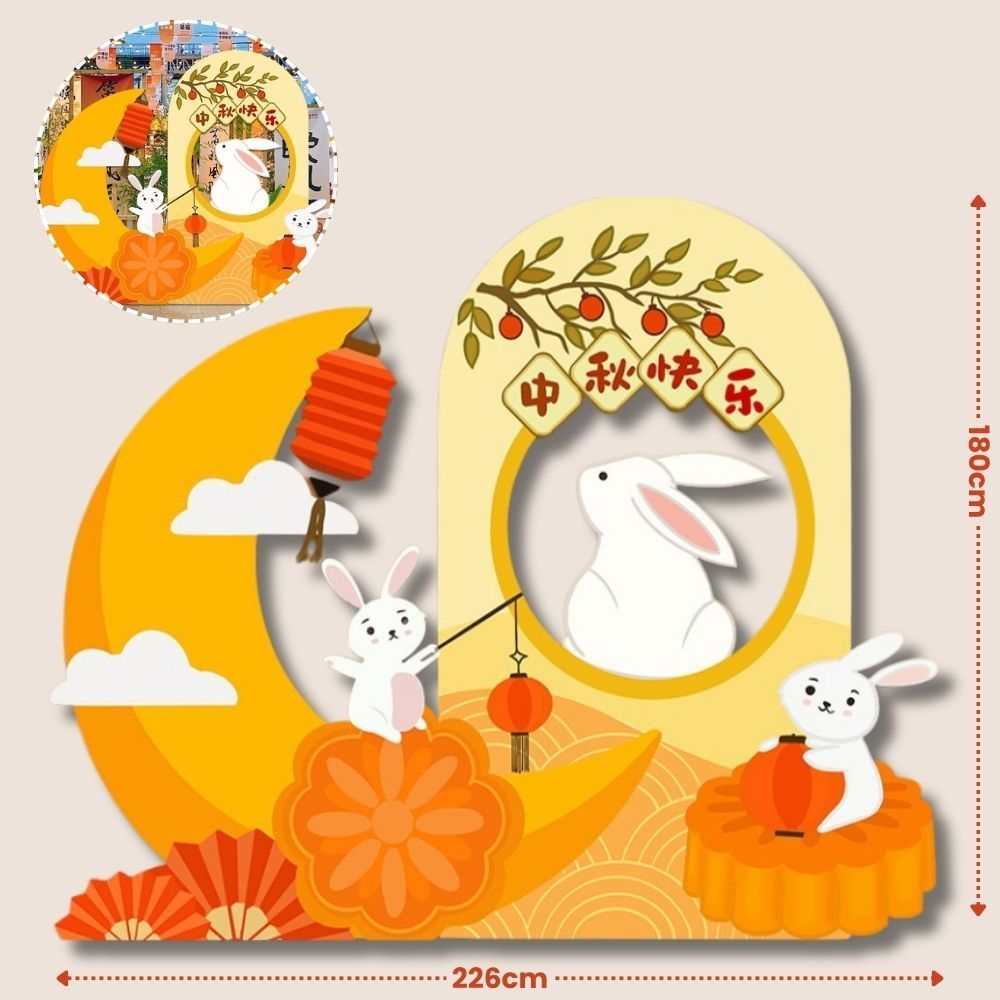 Mid-Autumn Festival Event Decoration Foam Board Display