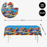 Personalised Hot Wheels Racing Theme Birthday Party Balloon Banner Decoration