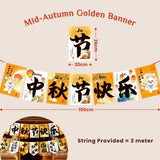 Mid autumn Festival Banner Garland Lantern Riddles Hanging Decoration