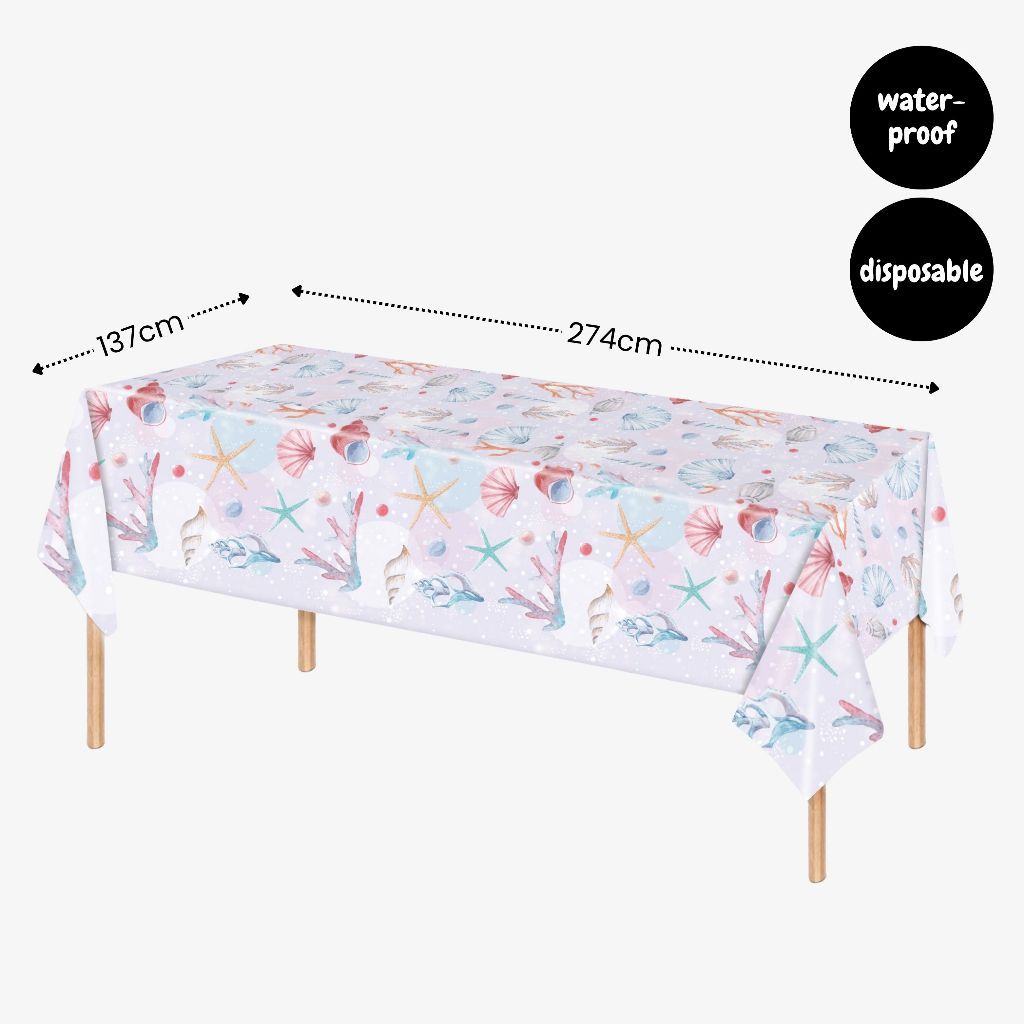 [SG Instock] - Personalised Mermaid Theme Birthday Party Balloon Banner Decoration