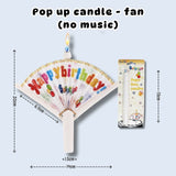 [SG Seller] -  Surprise Pop Up Banner Candle for birthday cake decoration
