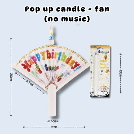 [SG Seller] -  Surprise Pop Up Banner Candle for birthday cake decoration
