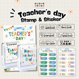 Personalised Teacher Stamp Name Sticker Name Labels Teacher's Day Gift Teachers Day
