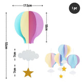 Rainbow Colour Theme Birthday Banner Balloon Candle Party Decoration