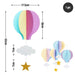 Rainbow Colour Theme Birthday Banner Balloon Candle Party Decoration