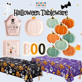 Halloween Disposable Tablecloth Tableware Paper Plates