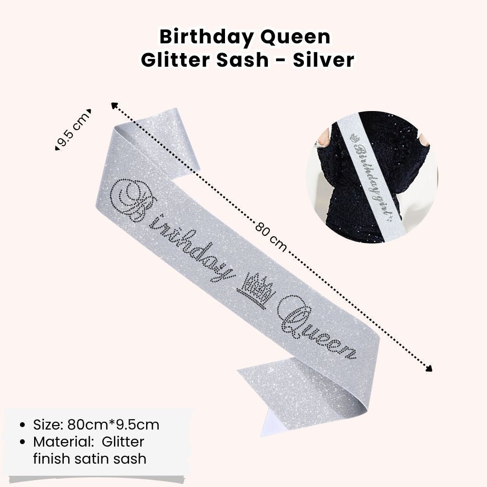 [SG Instock] Birthday Sash Birthday Crown Tiara Birthday King Queen Girl Boy Birthday Decoration