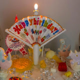 [SG Seller] -  Surprise Pop Up Banner Candle for birthday cake decoration