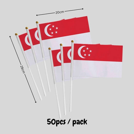 SG61 Decoration Singapore National day Go Beyond Decoration Banner Cheering Balloon Cake Topper