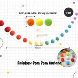 Rainbow Colour Theme Birthday Banner Balloon Candle Party Decoration