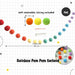 Rainbow Colour Theme Birthday Banner Balloon Candle Party Decoration