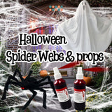 Halloween Spider Webs & Props