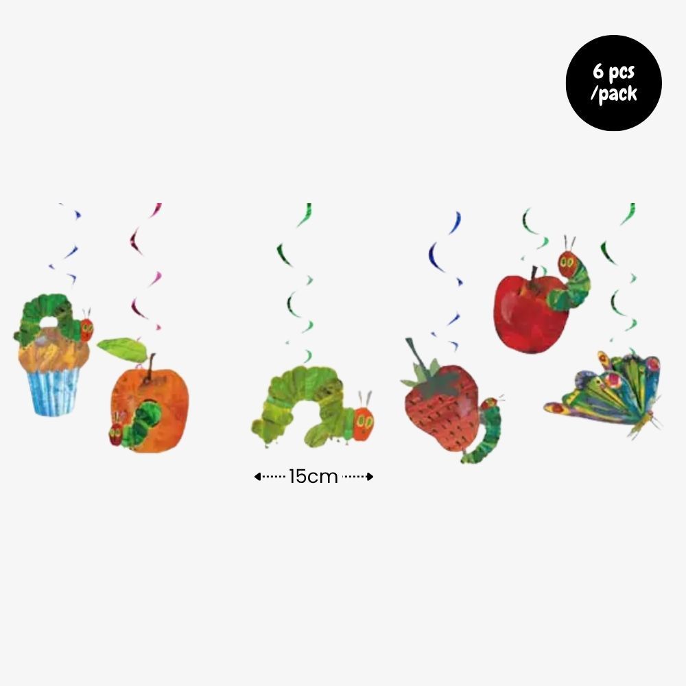 Personalised Hungry Caterpillar Theme Birthday Balloon Party Balloon Banner Decoration
