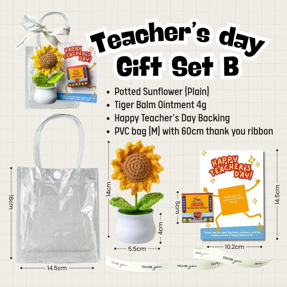 Teacher's Day Gift Sunflower Pot Appreciation Gift Thank You Teachers Day Card