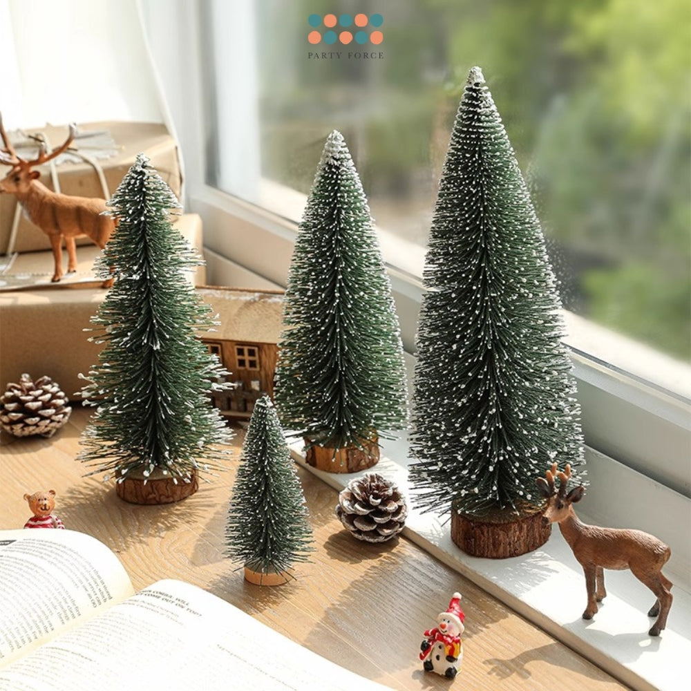 Mini Christmas Tree Cedar Desktop Small Christmas Tree Gifts Window Display Office Home Decoration