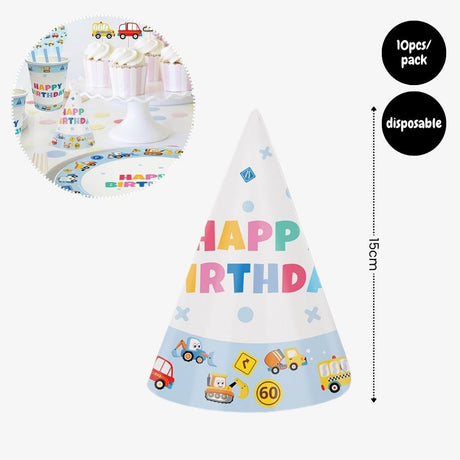 [SG Instock] - Personalised Vehicle Transportation Car Theme Birthday Party Decoration
