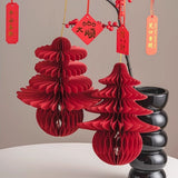 CNY Chinese New Year Honey comb hanging paper decoration and CNY table top display