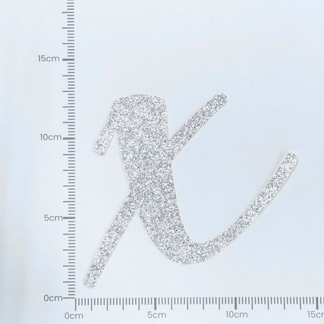 Custom Cursive Glitter Silver Script Font Banner